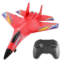 HW28 (SU27) RC-Flugzeug für Kinder, 2,4 GHz, 2,5-Kanal-Fernbedienung, EPP-Schaum, RC-Segelflugzeug – Rot