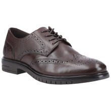 (Brown, 8 (Adults')) Hush Puppies Santiago Leather Men's Brown Brogues Shoes