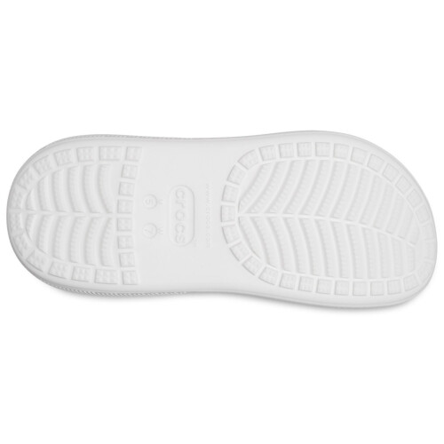 Crocs (White, 6 (Adults')) Crocs Classic Crush EVA Women's White Clogs 2