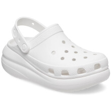 (White, 6 (Adults')) Crocs Classic Crush EVA Women's White Clogs