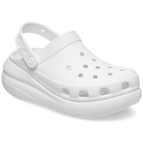 Crocs (White, 6 (Adults')) Crocs Classic Crush EVA Women's White Clogs