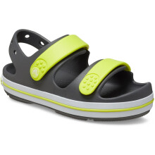 (Grey, 9 (Adults')) Crocs Crocband Play Thermoplastic Slate Grey/Acidity Sandals