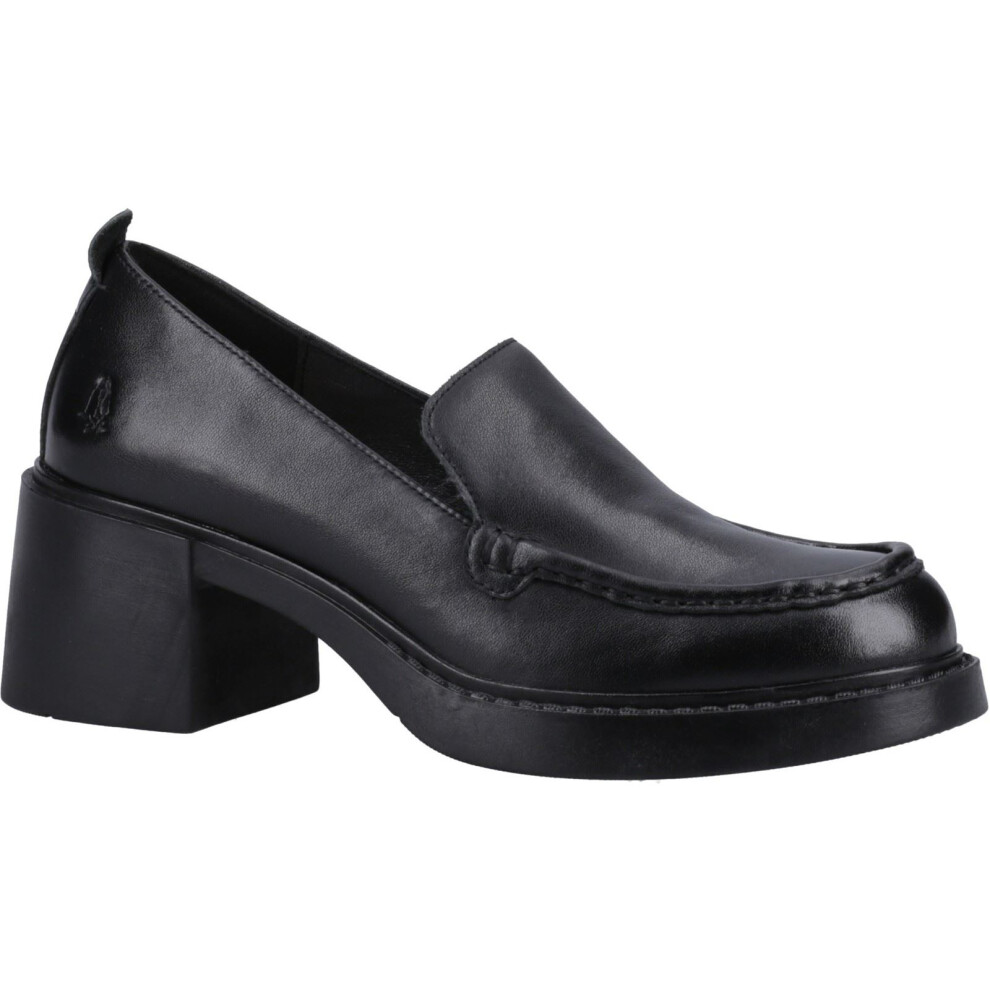 (Black, 3 (Adults')) Hush Puppies Adelaide Leather Women's Black Loafers
