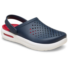 (Blue, 9 (Adults')) Crocs InMotion Clog Thermoplastic Navy Clogs