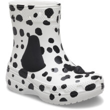 (White, 4 (Adults')) Crocs Classic Dalmatian EVA White/Black Wellington Boots
