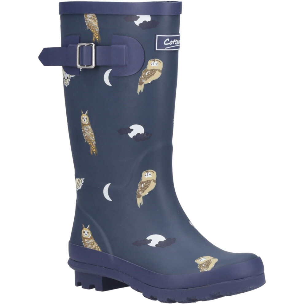 Cotswold (Blue, 5 (Adults')) Woodland Jnr Rubber Girls's Owls Wellington Boots