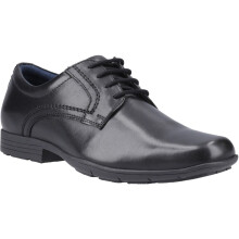 (Black, 12 (Adults')) Pod Alec Leather Men's Black Lace-Up Shoes
