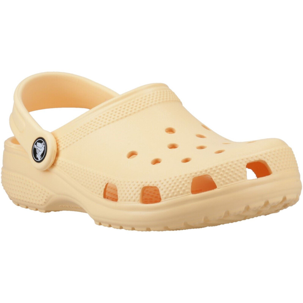 (Gold, 4 (Adults')) Crocs Toddler Classic Clog Thermoplastic Golden Hour Loafers