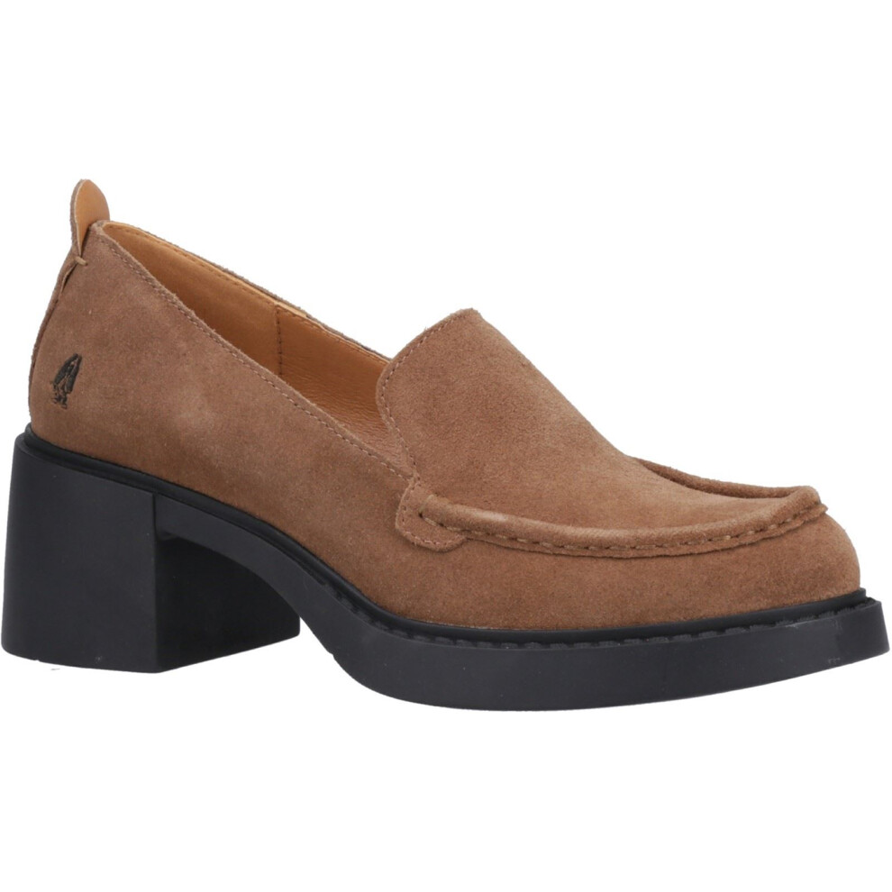 (Brown, 7 (Adults')) Hush Puppies Adelaide Suede Women's Tan Loafers