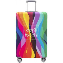 Luggage Cover Washable Suitcase Protector Anti-scratch Suitcase cover Fits 18-32 Inch Luggage (Colour stripe, S)