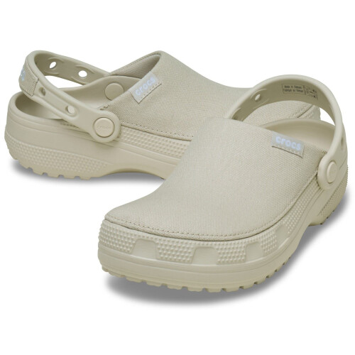 Crocs (White, 6 (Adults')) Crocs Classic Crafted Cotton Stucco Clogs 2