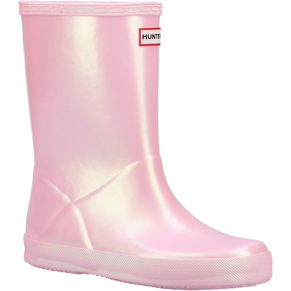 Hunter (, 10 (Adults')) First Nebula Rubber Bella Wellington Boots Pink