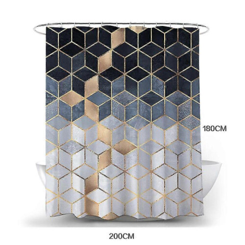 Modern Bathroom Waterproof Shower Curtain Colors Sizes Available 1