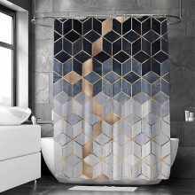 Modern Bathroom Waterproof Shower Curtain Colors Sizes Available