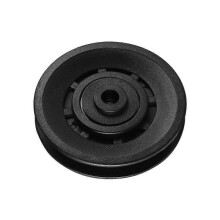 Pulley Wheels Universal Wearproof Abration Bearing Pulley Wheel Guide Wheel Gym Fitness Equipment Part (black)