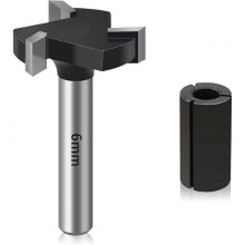 Surfacing Router Bit, 6mm Shank 25mm Cutting Diameter DadoPlaner Router Bits