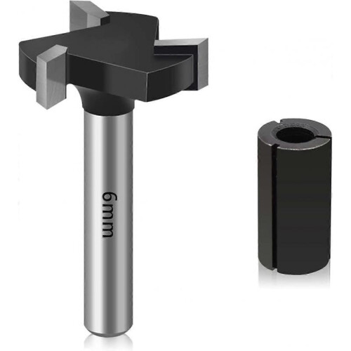 Surfacing Router Bit, 6mm Shank 25mm Cutting Diameter DadoPlaner Router Bits