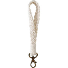 Handmade Wrist Bracelet Keychain Rustic Style Wrist Lanyard Handmade Holder for Women