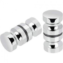 Stainless Steel Sliding Shower Door Handle Bathroom Kitchen Home Office Hotel Glass Shower Door Handle 2pc