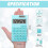 2 Pieces Basic Standard Calculators Mini Digital Desktop Calculator with 8-Digit LCD Display 2