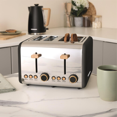 Hamilton Beach Hamilton Beach, Scandi Toaster, 4 Slice, Matte Black, HBT02MB 1