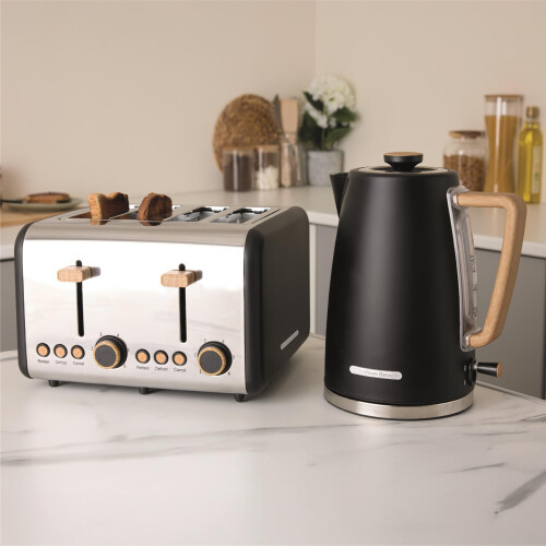 Hamilton Beach Hamilton Beach, Scandi Toaster, 4 Slice, Matte Black, HBT02MB 2