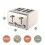 Hamilton Beach Hamilton Beach, Scandi Toaster, 4 Slice, Matte Cream, HBT02MC 4
