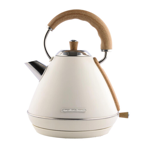 Hamilton Beach Hamilton Beach, Scandi Pyramid Electric Kettle, Matte Cream, 1.7L, HBK02MC