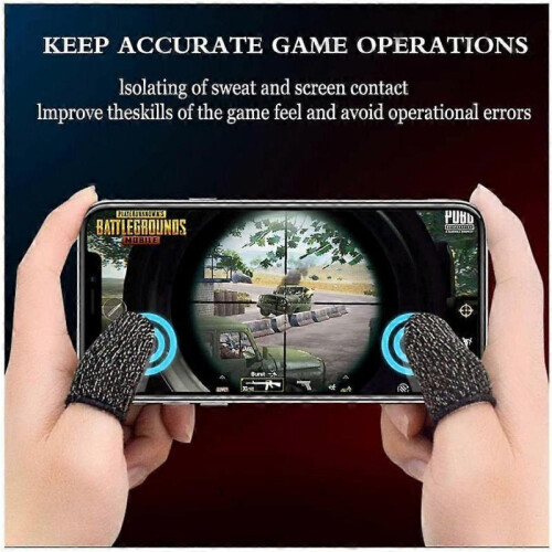 8pcs Mobile Game Finger Cover Controller Finger Cover Compatible with PUBG Mobile Game Controller Sensitive Shooting and Aiming Keys 1