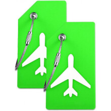 Silicone Luggage Tags with Name Id Card Are Perfect for Finding Ovener's Luggage Quickly (green 2 Pack Tags)