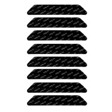 Carpet Stickers Non Slipping Rug Pads Pu Black Trapezoidal Reusable Stricker for Home Living Room Bedroom