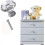 10 Pcs Crystal Glass Cabinet Knobs, Crystal Knobs, 30mm Diamond Shape Pulls Handles for Drawer Kitchen Cabinets Dresser Cupboard Wardrobe 4