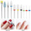 10pcs Nail Drill Bits Set Professional 3/32 Inch Electric Manicure Drill Bits Cuticle Remover Bits Kit with Case 5