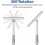 Shower Squeegee for Shower Doors, Shower Squeegee Silicone Handle Shower Squeegee 3