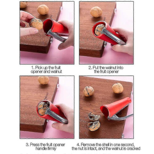 Walnut Peeling Tool, Metal Nutcracker, Nut Peeler, Funnel-shaped Nutcracker, Good for Most Shell Nuts 1