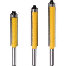3 Pcs Woodworking Cutter Extra Long Cutter Shaving Cutter Straight Bit, with 8mm Handle
