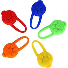 Dog Collar Light, Clip-on Led Dog Light, 3 Modes Silicone Dog Walking Light for Darkness, Color Flashing Safety Light Waterproof