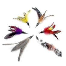 6pcs Tease The Cat Stick Replace Head Interactive Cat Toys Swing Cat Toys Teaser