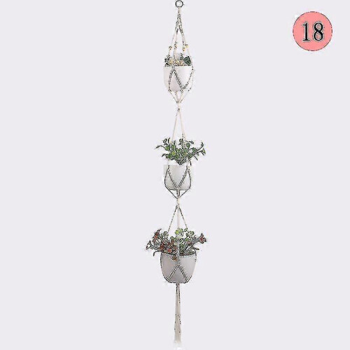 Flower Pot Net Bag 18 Cotton Rope 3 Pots