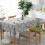 Gray Retro Tablecloth Rectangular Tablecloth Cotton Linen Tablecloth Suitable for Home Kitchen Decoration, Various Sizes (140 X 200cm) 3