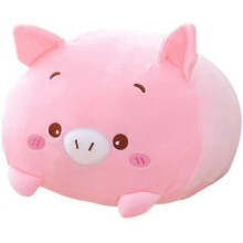 8 inch Cute Pink Pig Plush Stuffed Animal Cylindrical Body Pillow,Super Soft Cartoon Hugging Toy Gifts for Bedding, Kids Sleeping Kawaii Pillow