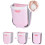 Wall Mounted Kitchen Trash Bin for Cupboard, Hanging/Folding, for Collecting Vegetable Peels (Pink) 4