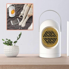 Space Heater, Portable 350W Indoor Electric Heater with Thermostat, Quick Heating Ceramic Room Small Space Heater with Heating Modes,  White