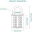 2 Pieces 5-Digit Combination Padlock, Button Combination Security Padlock, Rustproof Padlock, Zinc Alloy Padlock 3