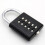 2 Pieces 5-Digit Combination Padlock, Button Combination Security Padlock, Rustproof Padlock, Zinc Alloy Padlock 2