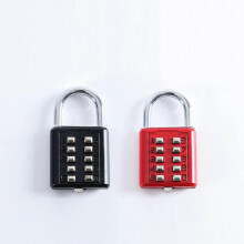 2 Pieces 5-Digit Combination Padlock, Button Combination Security Padlock, Rustproof Padlock, Zinc Alloy Padlock