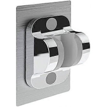 Shower Holder, Self Adhesive Detachable Wall Mounted Shower Head Holder with Adjustable Angle, Waterproof, Heavy Duty, for Bathroom Hotel