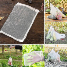 100pcs Garden Plants Fruit Net Mesh Protector Bags Against Insect Pest Bird