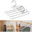 2 Pieces Pants Hangers Space Saving Hanger,stainless Steel Multifunction Foldable,white 1