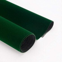 Self Adhesive Vinyl Film Velvet Flock Furniture Sticker Liner for Jewelry Displays Shelf Drawer Dresser Arts Crafts Decor (Green, 50cm*150cm)
